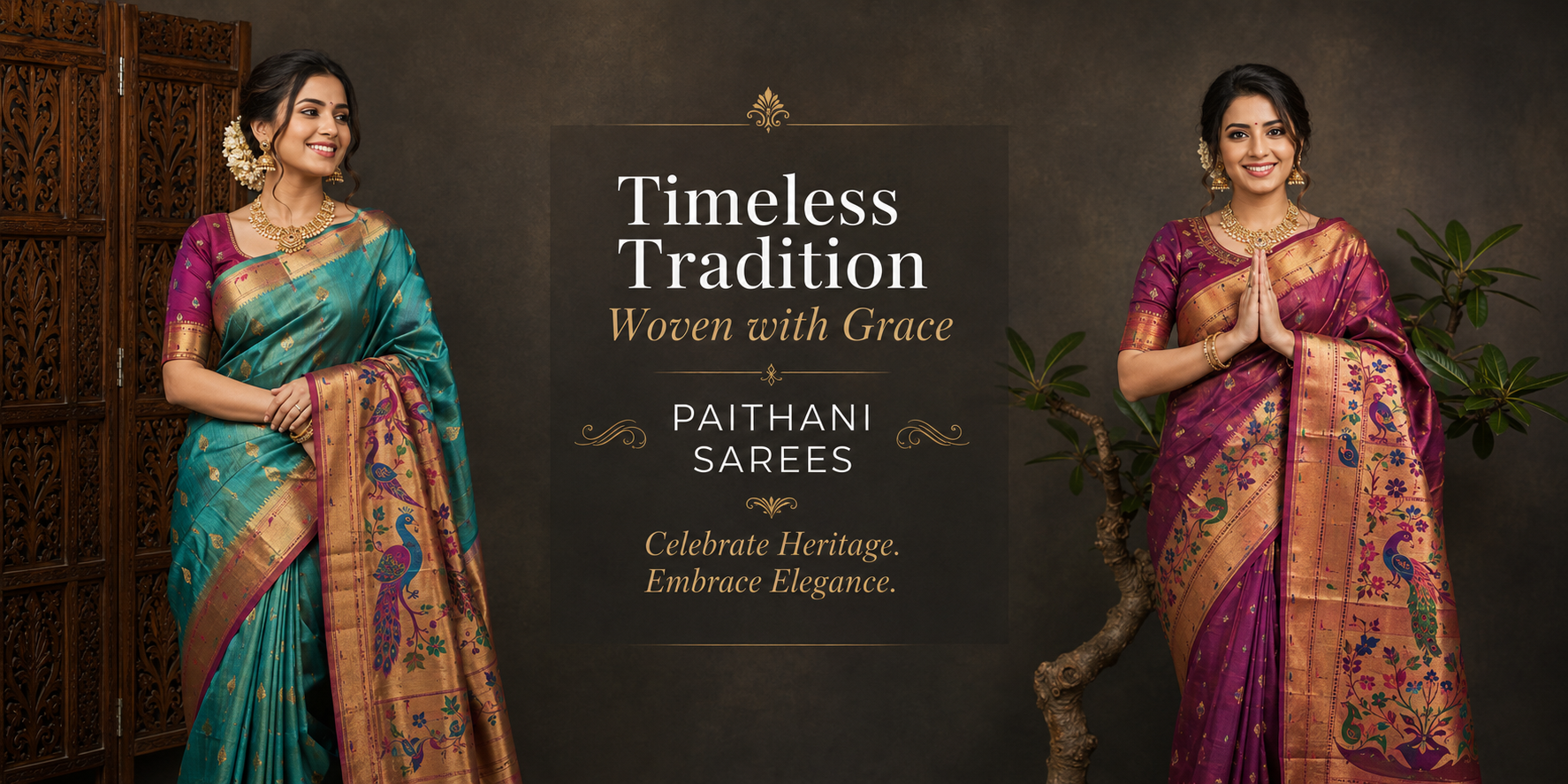 Elegant saree fashion